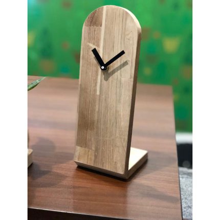 ساعت رومیزی چوبی تبلیغاتی